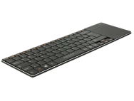 Delock 12454 - Pavé tactile - Toutes marques - Noir - Aluminium - Sans fil - Micro-USB