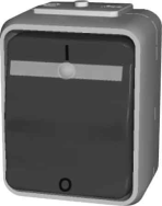 Interrupteur de commande APC AP 2 broches, sonnette grise/dELG441219