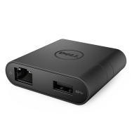 USB-C - HDMI / VGA / Ethernet / USB 3.0 - Noir - Filaire - USB 3.2 Gen 1 (3.1 Gen 1) Type-C - 10, 100, 1000 Mbit/s - Noir - 1920 x 1080 pixels - Dell (DA200)