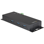 Hub USB-C 4 ports 10 Gbit/s en métal industriel ESD
