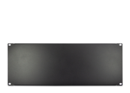Inter-Tech Tôle métallique - Noir, RAL 9005 - 4U (19")