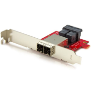 Adaptateur StarTech Mini-SAS double SFF-8643 vers SFF-8644