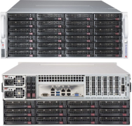 SuperMicro 4U SC847B LP Châssis SAS3 double expandeurVentilateur 10K 1200W PWS Noir