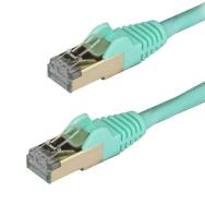 StarTech 6ASPAT1MAQ Câble Ethernet Cat6a 1,0 m Aqua