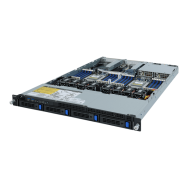 Gigabyte R182-Z90, double processeur Epyc, 32 x RAM, 4 x 3,5", 2 x 1 Go de réseau local, alimentation rouge