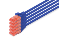 Câble DIGITUS CAT6 U-UTP 10 m, paquet de 5