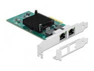 Adaptateur réseau Delock - PCIe 2.0 x4 profil bas - Gigabit Ethernet x 2