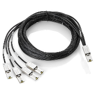 Câble HPE Mini-SAS externe vers Mini-SAS 4x1 4 m, noir