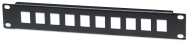 Panneau de brassage Intellinet - Vide - 10" - 1U - 10 ports