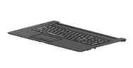 Clavier HP L22750-041 avec boîtier supérieur DE noir brossé