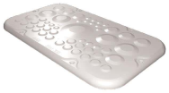 Rittal plastic AX 2561300 Plaques de bride, pour AX, BT : 256x149 mm