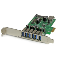 Carte StarTech 7 ports PCIe USB 3.0 6 externes 1 interne
