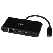 StarTech Concentrateur USB 3.0 à 3 ports Gigabit Ethernet
