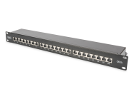 Panneau de brassage DIGITUS DN-91624S-EA-B CAT6A 24 ports 1U