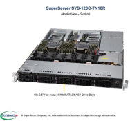 SuperMicro Barebone SuperServer CloudDC SYS-120C-TN10R - Système complet