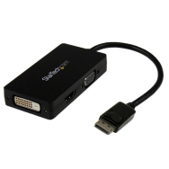 Adaptateur A/V de voyage StarTech 3-en-1 DisplayPort