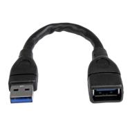 StarTech USB3EXT6INBK Câble adaptateur d'extension USB3.0 15,2 cm