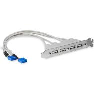 USBPLATE4 Plaque de prise USB 2.0 à 4 ports