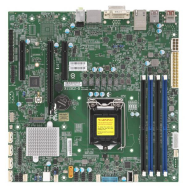 Serveur MB Super Micro MBD-X11SCZ-QB LGA 1151/mATX/2x1Gb en vrac