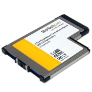 Carte ExpressCard 2 ports encastrée 54 mm USB 3.0 UASP