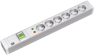 Bachmann 6x Schuko - 2m - 2m - 6 prises AC