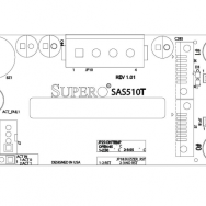 SuperMicro 1U, fond de panier SAS, x2 disques durs 2,5", SC510