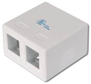Boîtier 2 ports DIGITUS AT-AG 302A-WH