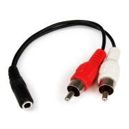 Câble audio stéréo StarTech MUFMRCA 3,5 mm vers 2 x RCA
