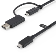 Câble USB-C StarTech USBCCADP 1 m avec adaptateur USB-A