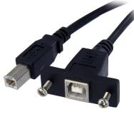 Câble USB B vers B à montage sur panneau StarTech de 3 pieds