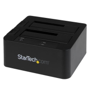 Station d'accueil StarTech USB3.0/eSATA double SATA 2,5/3,5 pouces SDOCK2U33EB