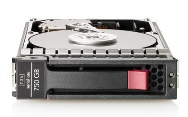 Disque dur HPE 750 Go milieu de gamme 3,5" SATA 3G 7 200 tr/min échangeable à chaud
