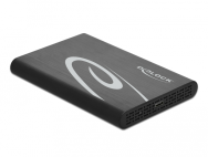 Delock 42610 - Boîtier disque dur/SSD - 2,5" - Serial ATA III - 6 Gbit/s - Hot-swap - Noir
