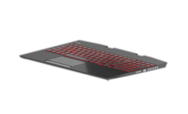 Clavier HP DJM20A11S001013 avec boîtier supérieur DE rétroéclairé argent