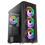 Tour midi AeroCool Prism V3 RGB, panneaux en verre