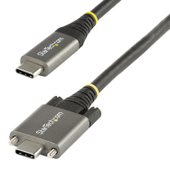 Câble USB-C de 0,5 m avec verrouillage à vis, 10 Gbit/s, 100 W, PD