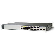 Catalyst 3750V2 24 10/100 PoE + 2 racks SFP. Photo
