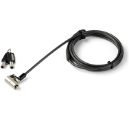 Câble de sécurité StarTech pour ordinateur portable avec clé à fente en K et câble de 2 m