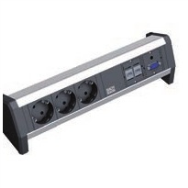 Bachmann DESK - multiprise - contacts de sortie : 3 (CEE 7/4)