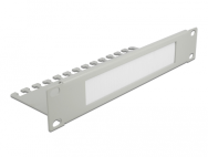 Delock 66537 - Panneau de gestion des câbles - Gris - Métal - 1U - 254 mm - 92 mm