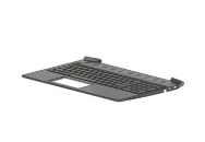 Clavier HP L72597-041 avec boîtier supérieur DE noir rétroéclairé