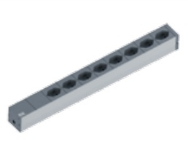 Bachmann 19" IT Basic - Basic - 1U - 8 prises AC - Type J - 3 m