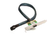 Supermicro IPASS / IPASS - iSCSI - SAS - Profil bas - Nickel - Serveur - 0,61 m