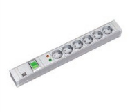 Bachmann 333.005 - PDU de base 1U 6 prises AC - 2 m - Surtension
