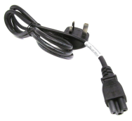 Cordon d'alimentation noir HP 1,8 m, 3 fils, calibre 18 AWG, Royaume-Uni