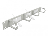 Delock 66543 - Panneau de gestion des câbles - Gris - Métal - 1U - 486 mm - 63 mm