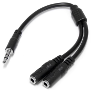 Câble répartiteur stéréo fin StarTech 3,5 mm mâle vers 2 femelles