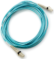 Câble à fibre optique HPE 30 m LC/LC OM3 bleu