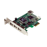 StarTech.com Adaptateur PCIe 4 ports USB 2.0 haute vitesse à profil bas