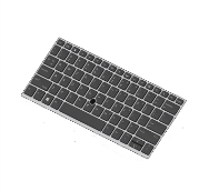 Clavier de remplacement pour ordinateur portable HP avec dispositif de pointage (Royaume-Uni) (L13698-031)